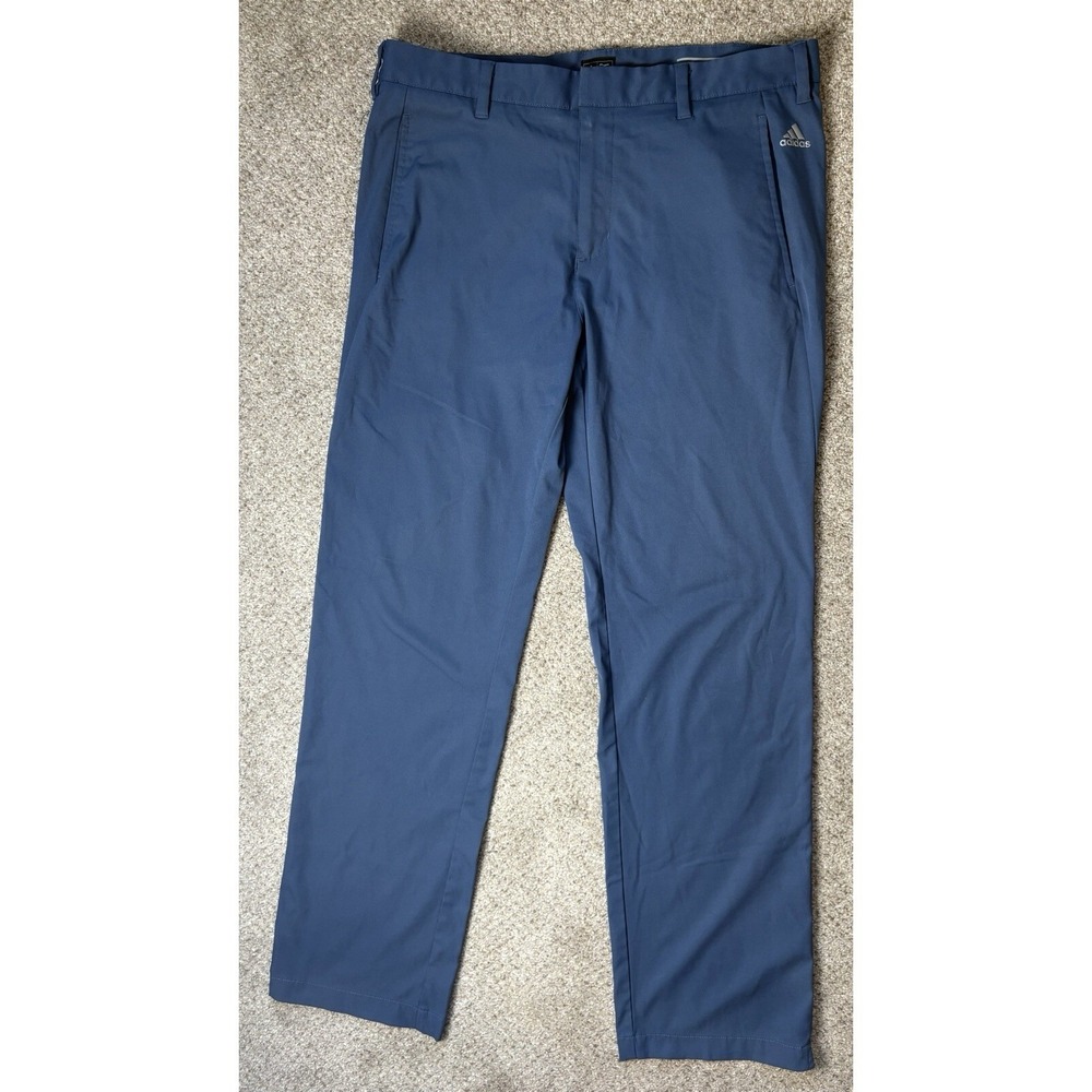 Adidas Men's Blue Golf Pants Size 34x32 Athletic ClimaLite Performance - Picture 2 of 7
